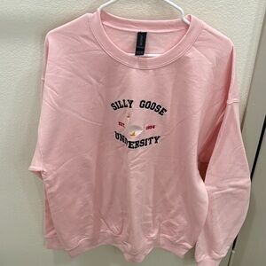 Pink Silly Goose University Sweatshirt